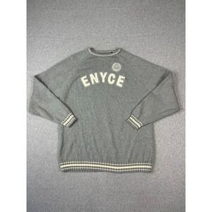 Vinatge Enyce Sweater Mens Gray 3XL Long Sleeve Crew Tight Knit Pullover